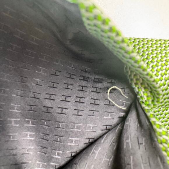 Authentic Hermes 100% Silk Mens Neck Tie Gray Made France - Picture 8 of 11